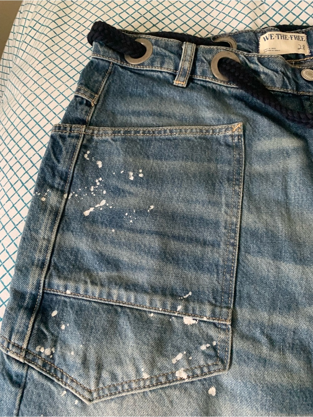 FREE PEOPLE We The Free Moxie Pull-On Barrel Jeans Size 28 NEW - Picture 13 of 16